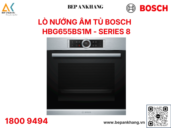 Lò nướng âm tủ 71L - 60cm HMH.HBG655BS1M - Xuất xứ: Đức ( Series 8 )